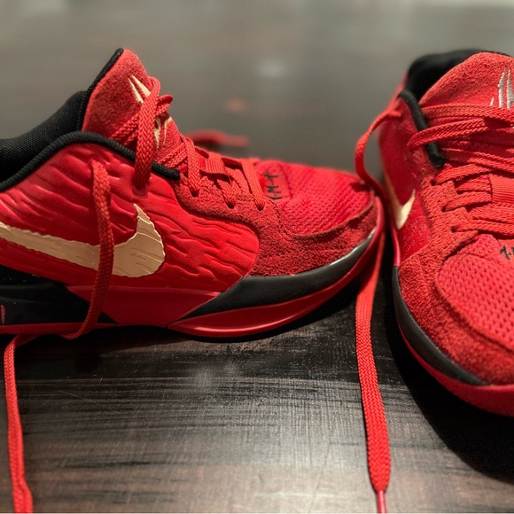 Nike Red and Gold Sneakers - Picture 1 of 6